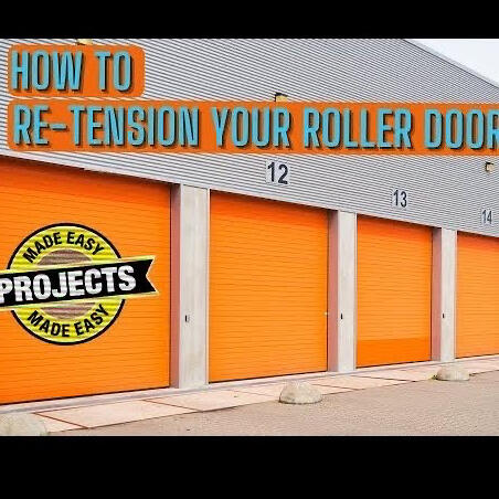 How to re tension your roller door before installing your roller door opener